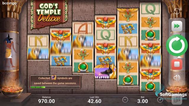 3 Oaks Gaming (Booongo) - God's Temple Deluxe - Gameplay Demo смотреть онлайн