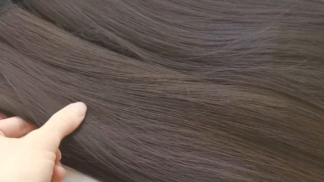 Матовые волосы на заколках 60си термо-канекалон. Шоколадные оттенки на выбор с доставкой по СПб. смотреть онлайн