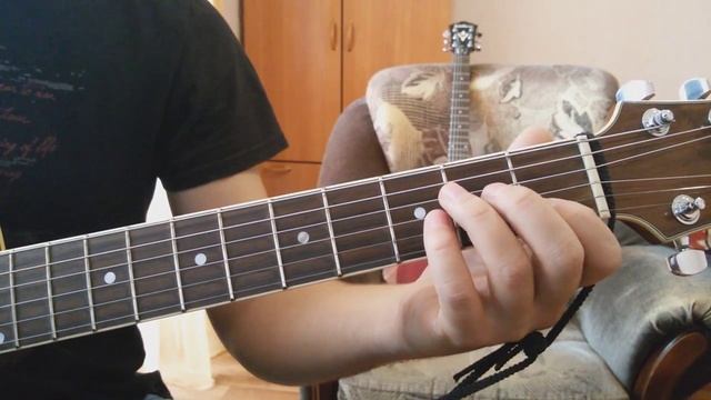 Простые аккорды на гитаре Dm, Am, E (разбор) смотреть онлайн