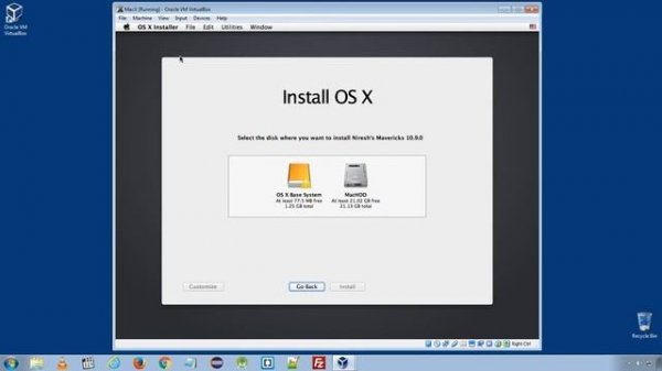 Learn How To Install MAC X Mavericks Operating System on Windows 7 using VM Virtualbox
