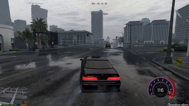 TOYOTA MARK II JZX 100 RAIN DRIFT IN CITY ? смотреть онлайн