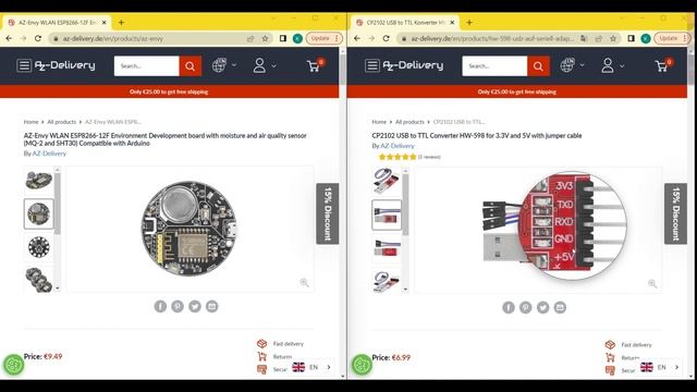 ESP8266 AZ-envy Websockets Gas, Hum, Temp sensor stream - How To смотреть онлайн