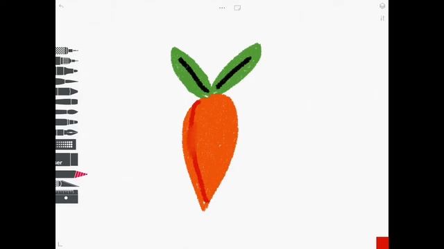 How to draw a carrot on iOS (sketches) смотреть онлайн