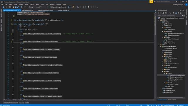 c# Dapper Mvc Crud Details 1 Part -8 смотреть онлайн