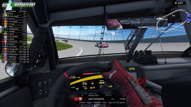 Assetto Corsa - Nascar @ Homestead Miami - Round 1 - RRM смотреть онлайн