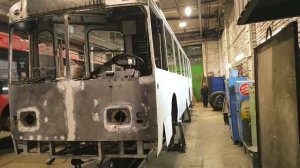 ремонт  троллейбуса ЗиУ 9