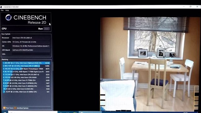 Cinebench R20 Intel Xeon E5 2660 v3 смотреть онлайн