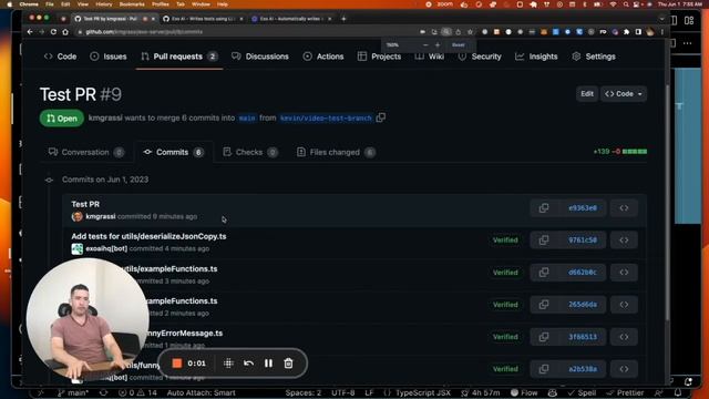 Exo AI Github app - Automatically writes tests for all files in a PR смотреть онлайн