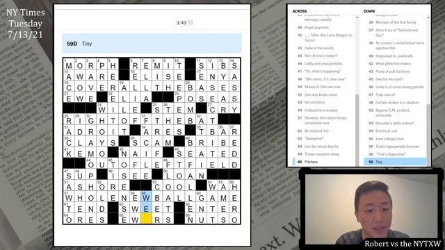 Shoutout to stickers [0:12/3:44] || Tue 7/13/21 New York Times Crossword смотреть онлайн