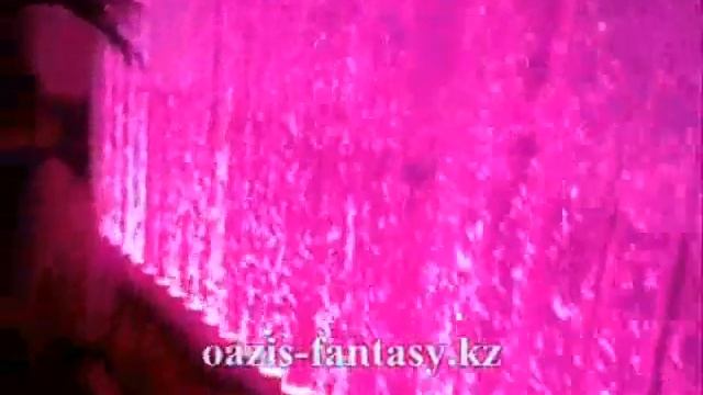 Пузырьковые панели, Водопады по стеклу