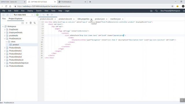 UI5 List with JSON Data Model смотреть онлайн