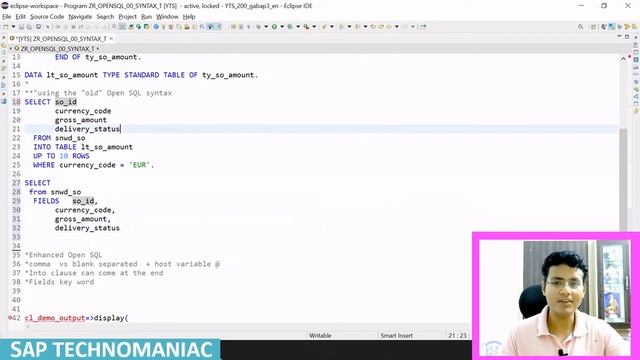Open SQL Enhancement ABAP on HANA - Part 1 смотреть онлайн