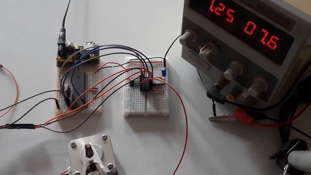 How To Control Stepper Motor Using ATmega32, L293D IC And Switch