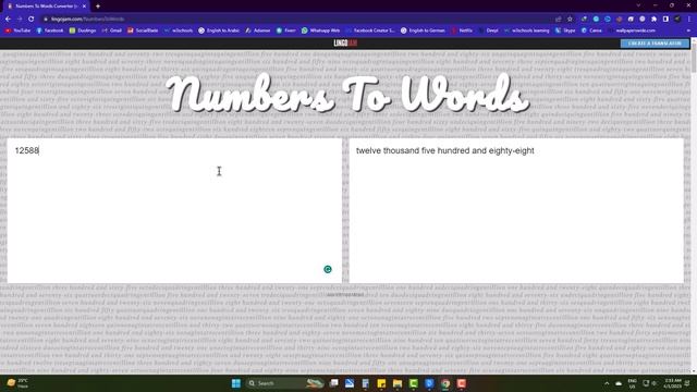 Numbers to Words - Convert Numbers to Words Quickly Online смотреть онлайн