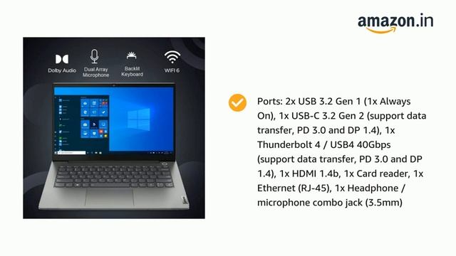 Lenovo ThinkBook 14 Intel Core i5 11th Gen 14" | FHD IPS Thin & Light Laptop (16GB RAM/512GB SSD | смотреть онлайн