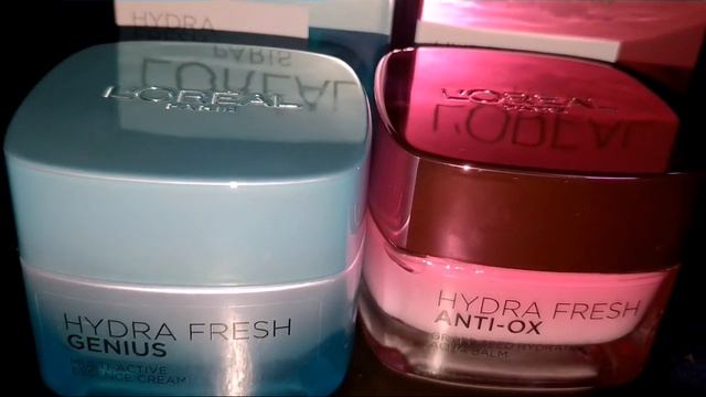Loreal Hydra fresh range| sensitive skin | Comparison of Hydra fresh genius & Hydra fresh antiox смотреть онлайн