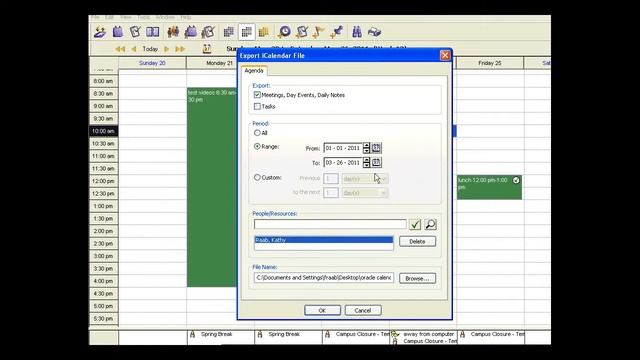 Export Oracle Calendar Meetings смотреть онлайн