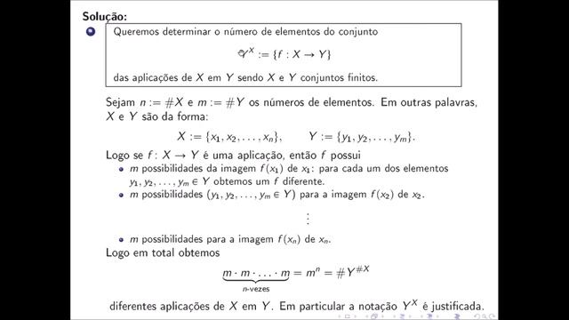 Álgebra Linear - 1. Conjuntos, Relações E Aplicações - 10. O Conjunto Yˣ