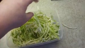 Салат КАПУСТА с яблочным уксусом и сахаром 白菜与苹果醋和糖