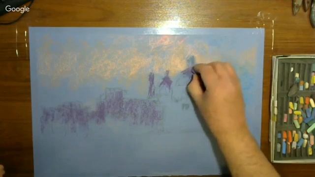 Kulagin Evening In Venice Impressionism Pastel Кулагин Вечер в Винеции Импрессионизм  Пастель