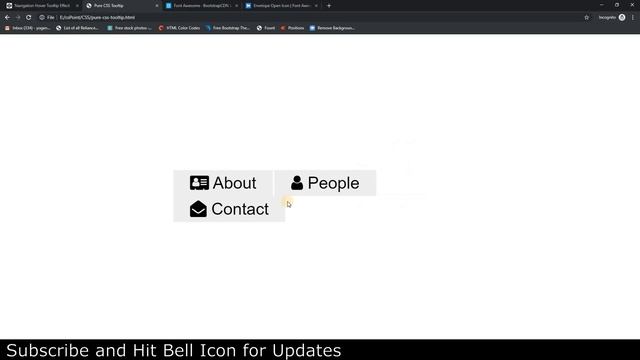 Pure CSS Tooltip on hover | csPoint Web Designing Tutorials смотреть онлайн