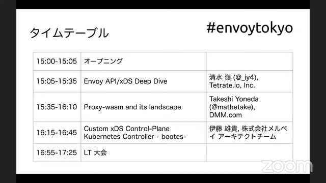 Envoy Meetup Tokyo #2 смотреть онлайн