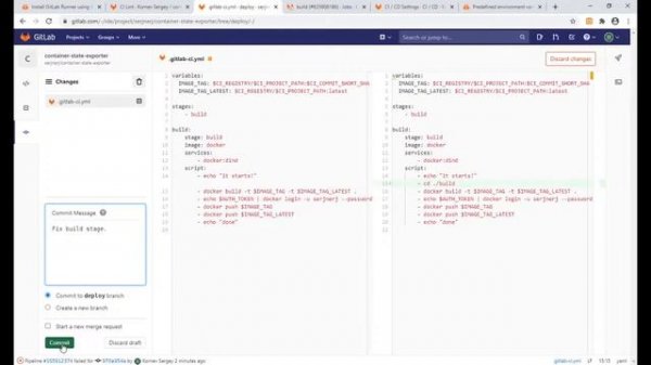 Лекция Автоматизация разработки CI/CD и gitlab-ci