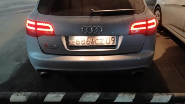 Audi RS6 C6 cold start - Ауди РС6 С6 холодный пуск