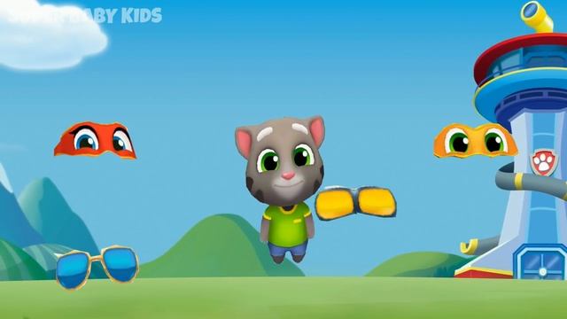 Wrong Glasses Talking Tom And Friends Finger Family Song Nursery Rhymes for Kids смотреть онлайн