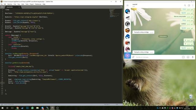 Crear y Programar bot de Telegram en PHP | 2 | Bot de Noticias смотреть онлайн