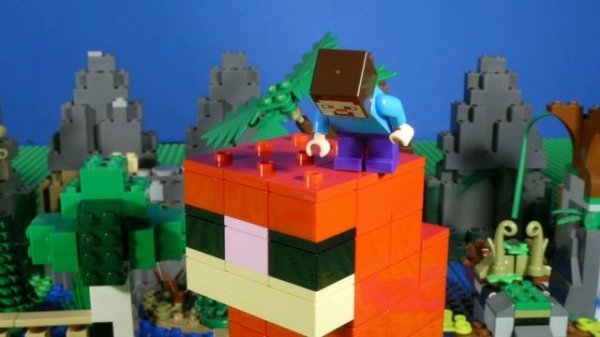 LEGO MINECRAFT FUNNY FOX + BATTLE COMPILATION