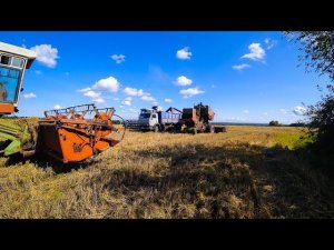 Уборочная 2019  Один на двух машинах Продолжение