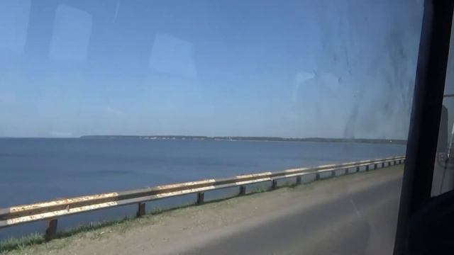 Нижний Новгород По дамбе через Волгу в Городец