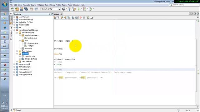 Json Lesson(From Java class to JSON OBJECT) смотреть онлайн
