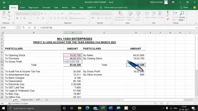 How To Make Balance Sheet In Excel In Excel From Tally | Balance Sheet Format In Excel With Formula смотреть онлайн