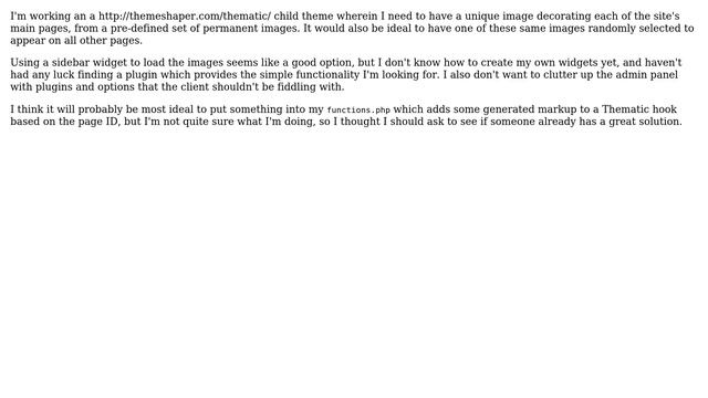 Wordpress: A good way to add a different background image for each page? смотреть онлайн