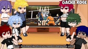 Kuroko No Basket React To Haikyuu!! // Gacha Club