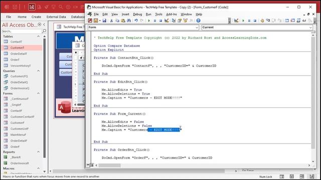 Prevent Accidental Edits and Deletions by Requiring Users to Go Into Edit Mode in Microsoft Access смотреть онлайн