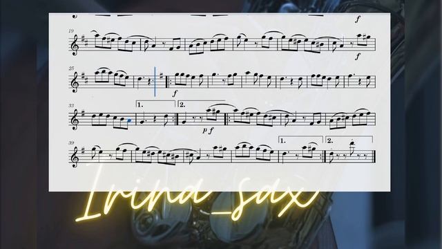 Ноти для альт саксофону Мексиканський танець аккомпанемент+метроном смотреть онлайн