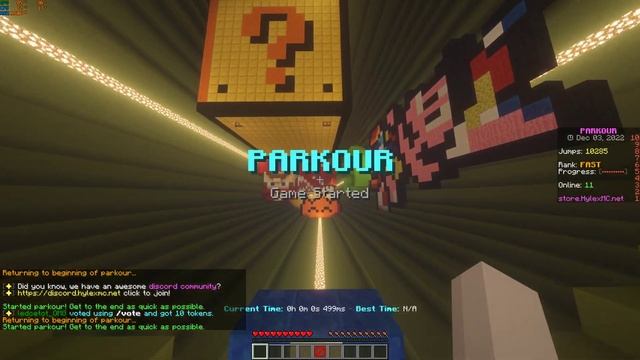 Cracked Parkour Minecraft server смотреть онлайн