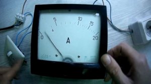 Амперметр переменного тока. Э 378. Прибор времен СССР. Как подключить и отремонтировать.