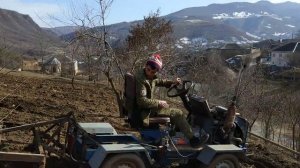 Самодельный минитрактор, переломка, 4Х4 в с. Хучни. Двигатель ваз 2106. Испытания.#самоделки#кулиби