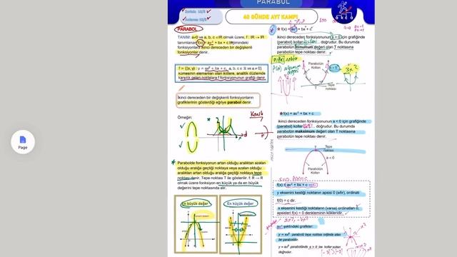 SIFIRDAN İLERİ DÜZEY PARABOL KONU ANLATIMI 40 Günde AYT Kampı 7.Gün смотреть онлайн