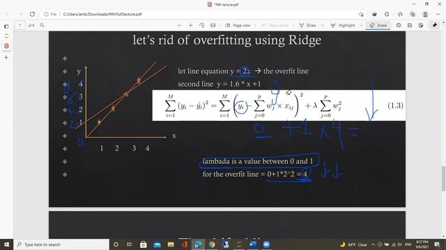 overfitting | underfitting | lasso and ridge regression | regularization شرح عربي смотреть онлайн