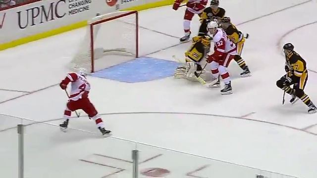 Kris Letang goal vs DET (and Fleury's save) смотреть онлайн