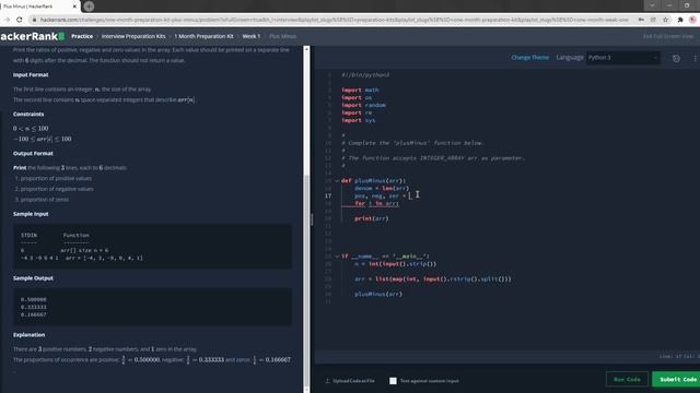 Hackerrank - Plus Minus walkthrough #Python смотреть онлайн