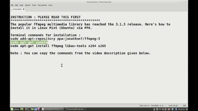 Install FFmpeg 3.1.3 in Linux Mint Ubuntu via PPA смотреть онлайн