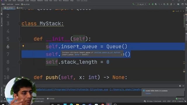 225. Implement Stack using Two Queues | Python | Explained смотреть онлайн