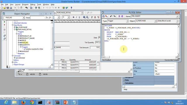Tutorial 7 - For beginners - Creating a form with Oracle Form Builder 10G Hindi-Urdu Complete Cours смотреть онлайн