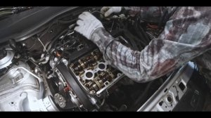 Обслуживание головки блока Z16XER, Z18XER ч.1: снятие ГБЦ (eng sub)